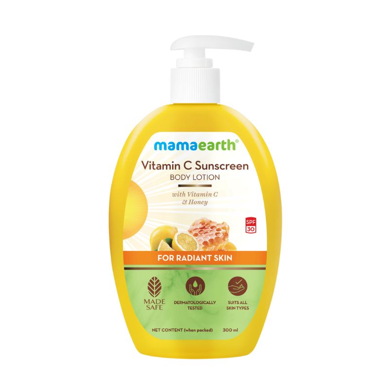Mamaearth Vitamin C Sunscreen Body Lotion SPF 30 | 300ml