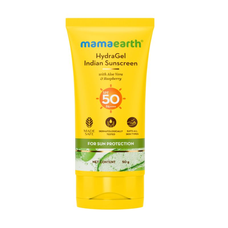 Mamaearth HydraGel Indian Sunscreen SPF 50 + | 50g