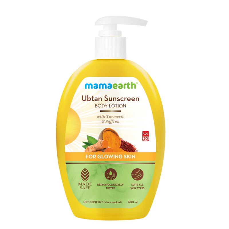 Mamaearth Ubtan Sunscreen Body Lotion SPF 30+ | 300ml