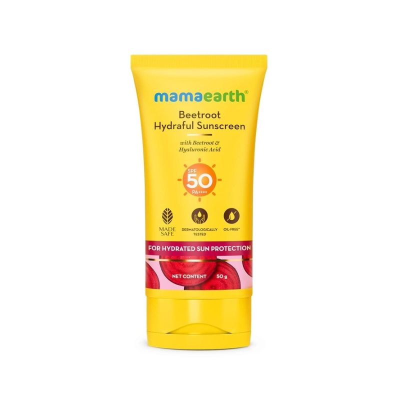 Mamaearth Beetroot Hydrafull Sunscreen SPF 50 PA+| 50g