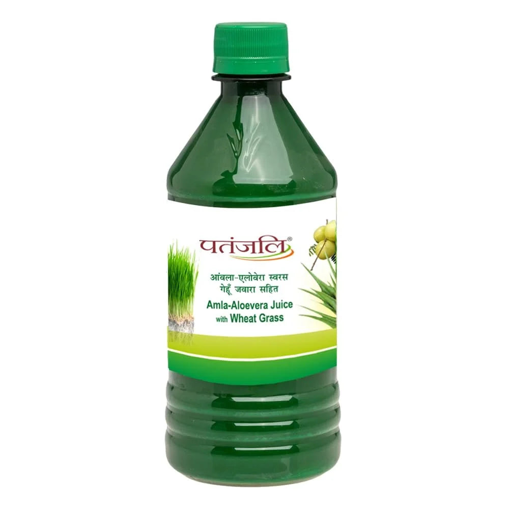 Patanjali Amla-Aloevera Juice With Wheatgrass